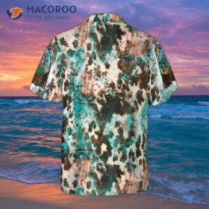 Texas Cowhide Map Hawaiian Shirt, Unique Shirt For Lovers