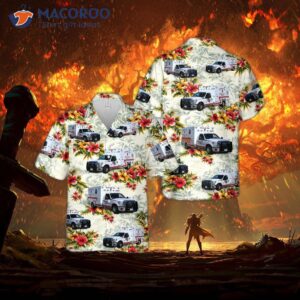 Texas Deer Park Fire Departt Ems Ambulance Hawaiian Shirt