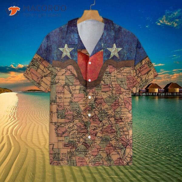 Texas Flag And Map Pattern Hawaiian Shirt, If The Offends You Kiss My Longhorns Shirt For