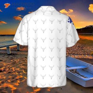 Texas Flag Longhorn Pattern Hawaiian Shirt, Unique Gift For Lovers