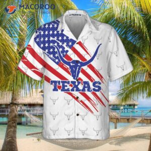 texas flag longhorn pattern hawaiian shirt unique gift for lovers 2