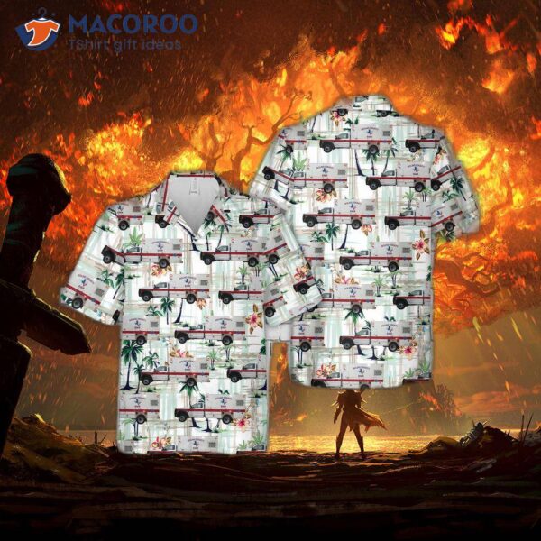 Texas Goliad County Ems Hawaiian Shirt