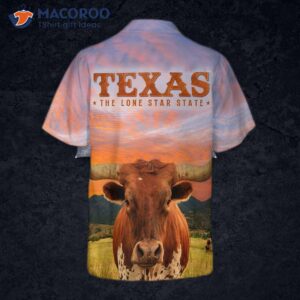 texas longhorn bull hawaiian shirt unique shirt for lovers 1