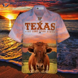 texas longhorn bull hawaiian shirt unique shirt for lovers 2