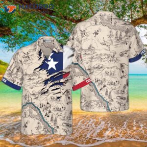 Texas State Map Hawaiian Shirt, Unique Shirt For Lovers
