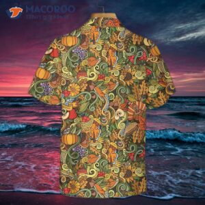 Thanksgiving Autumn Symbols Hawaiian Shirt, Unique Best Gift For Day