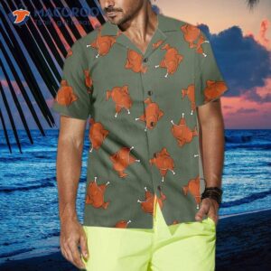 thanksgiving day roasted turkey pattern hawaiian shirt funny gift for 3