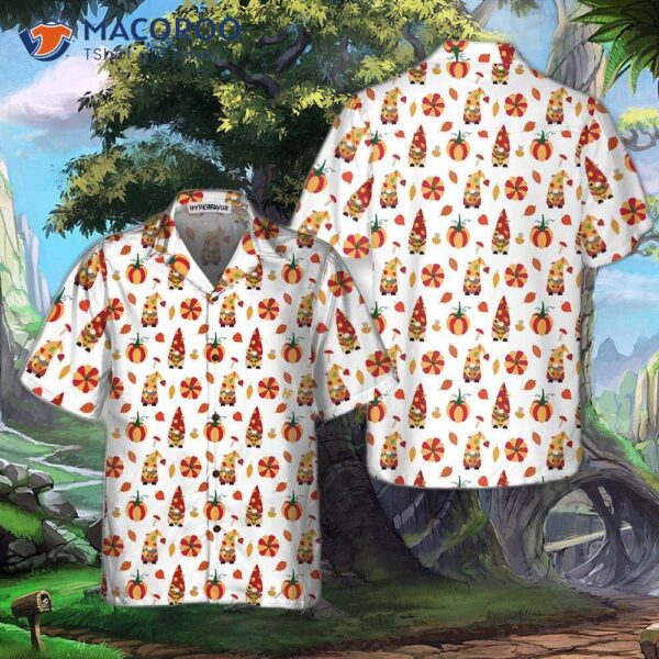 Thanksgiving Gnomes Shirt For , Hawaiian Shirt, Seamless Gift