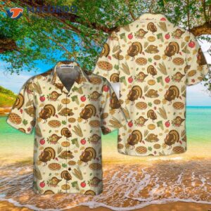 Thanksgiving Pattern Hawaiian Shirt, Fall Vibe Gift For Day