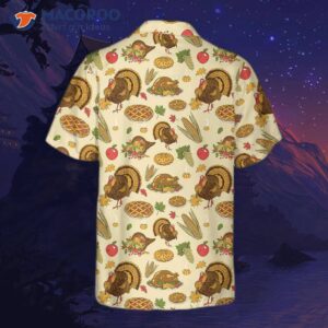 Thanksgiving Pattern Hawaiian Shirt, Fall Vibe Gift For Day