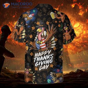 Thanksgiving Turkey Celebration Hawaiian Shirt, Funny Gift Idea