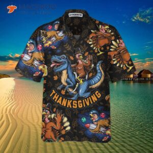 thanksgiving turkey celebration hawaiian shirt funny gift idea 2