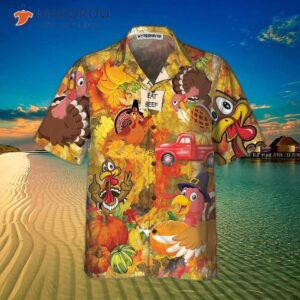 thanksgiving turkey eat beef hawaiian shirt funny gobble gift for day 2