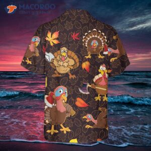 Thanksgiving Turkey Holding An Axe Hawaiian Shirt, Funny Gobble Gift For Day