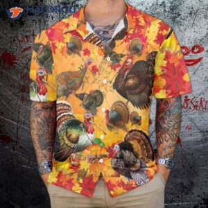 Thanksgiving Turkey Wishbone Hawaiian Shirt, Fall Leaves, And Gobble Shirt; Best Gift For Day