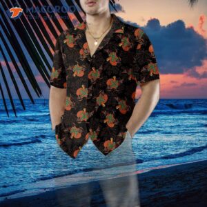 thanksgiving turkey with gun hawaiian shirt funny gobble gift for day 4