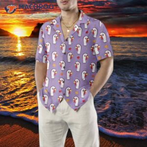 thanksgiving white turkey hawaiian shirt gobble best gift for day 4