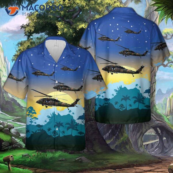 The Australian Army’s Sikorsky S-70a-9 Blackhawk A25-102 “arion” Hawaiian Shirt