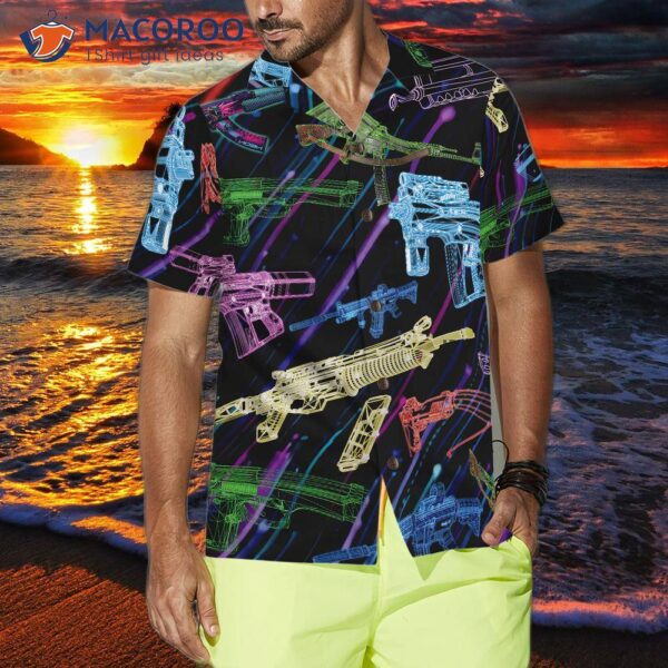 The Battle Is Calling For A Hawaiian Shirt With Gun On It.
