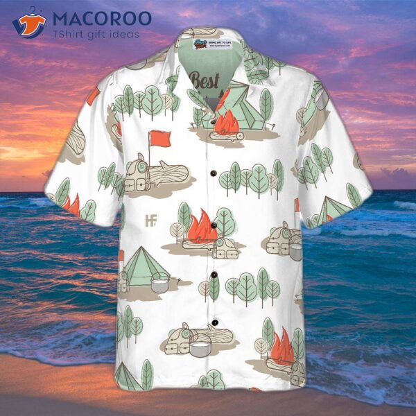 The Best Days Are Spent Camping In A Hawaiian Shirt.