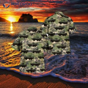 The Canadian Army Grizzly Avgp Hawaiian Shirt.