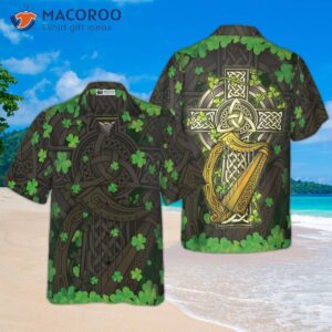 The Celtic Cross Harp Irish Pride Hawaiian Shirt