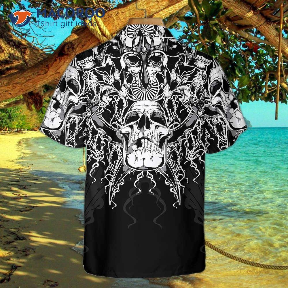 The Celtic Warrior Viking Hawaiian Shirt, Black And White Celtic