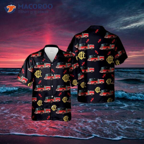 The Chicago Fire Departt’s Cfd Engine Hawaiian Shirt