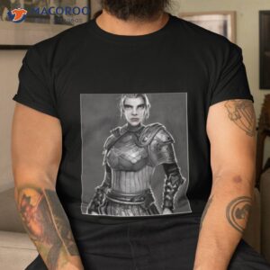 the elder scrolls nord female warrior shirt tshirt