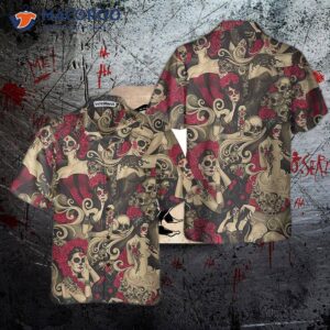 the elegant day of dead hawaiian shirt mexican makeup girl s best gift 2