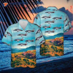 The Finnish Air Force Hawk T1 40th Anniversary Scheme Hawaiian Shirt