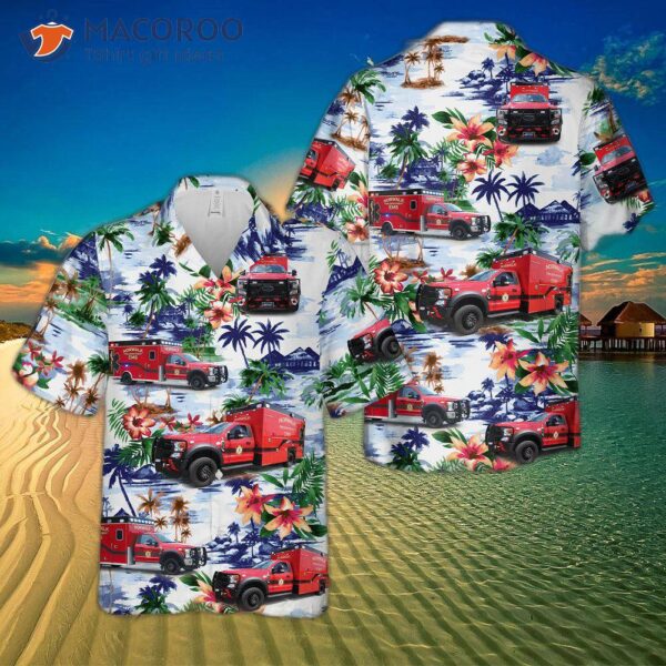 The Iowa Norwalk Fire Departt Ems Hawaiian Shirt