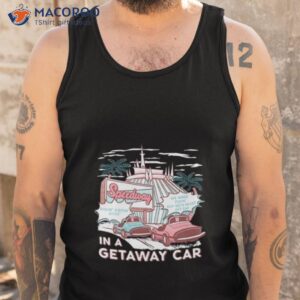 the lost bros speedway in a getaway car shirt tank top