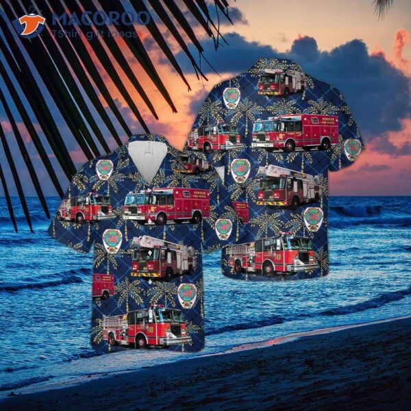 The New Jersey Hoboken Fire Departt Hawaiian Shirt