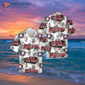 The North Pole Fire Departt, United States Firefighter Emergency Service, Hawaiian Shirt.