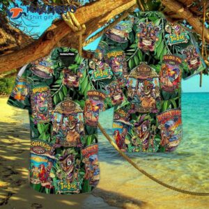 The Polynesian Tiki Bar Black Hawaiian Shirt