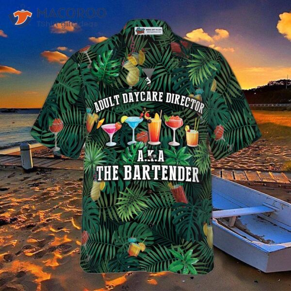 The ‘s Hawaiian Bartender Shirt