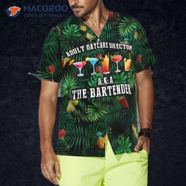 The ‘s Hawaiian Bartender Shirt