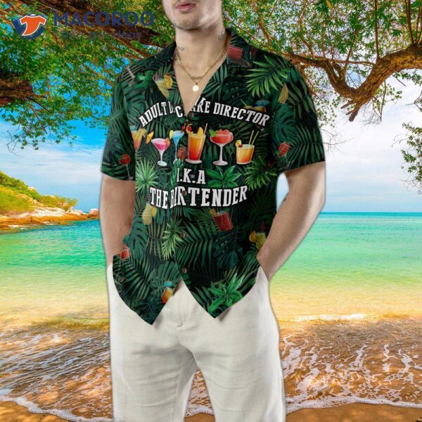 The ‘s Hawaiian Bartender Shirt