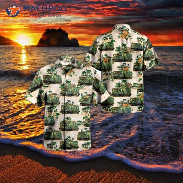 The Swedish Army Bandvagn 206 Bv Hawaiian Shirt