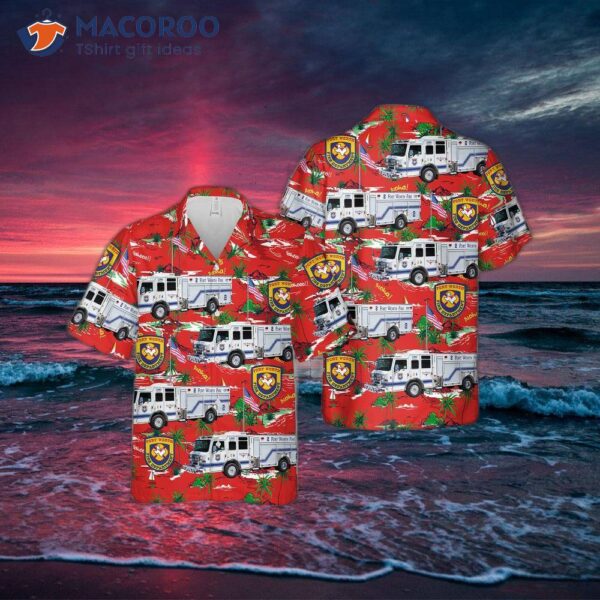 The Texas Fort Worth Fire Departt Hawaiian Shirt