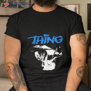 the thing cult horror blue fan art graphic shirt tshirt