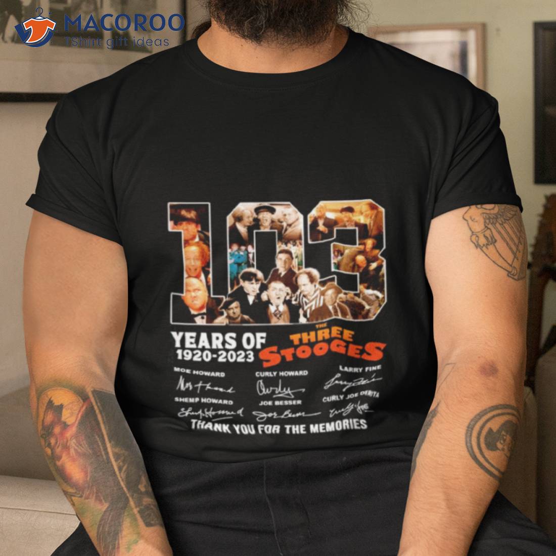 The Three Stooges 103 Years Of 1920 2023 Thank You For The Memories Signatures Shirt The Three Stooges 103 Years Of 1920 2023 Thank You For The Memories Signatures Shirt