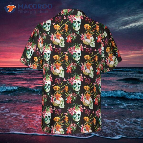 The Tropical Floral Skull Hawaiian Shirt