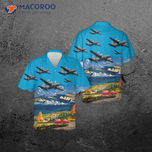 The U.s. Air Force 36th Airlift Squadron’s Lockheed C-130 Hercules Hawaiian Shirt.