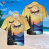 The U.s. Air Force 77th Fighter Squadron F-16cm Hawaiian Shirt