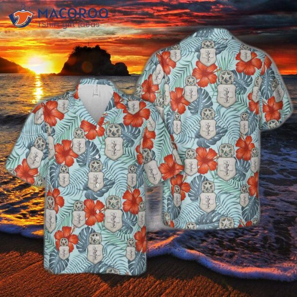 The U.s. Air Force Basic Medical Technician Badge Master Hawaiian Shirt