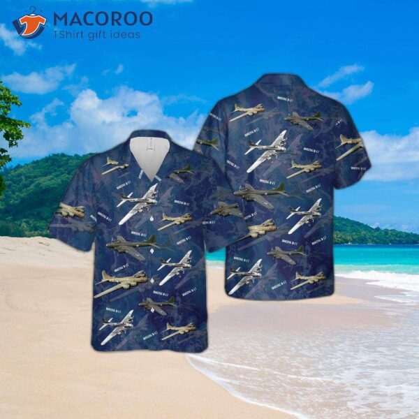 The U.s. Air Force Boeing B-17 Flying Fortress In World War Ii Hawaiian Shirt