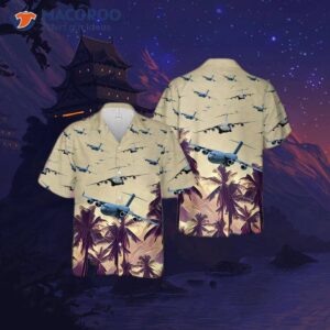 The U.s. Air Force Boeing C-17 Globemaster Iii Hawaiian Shirt.