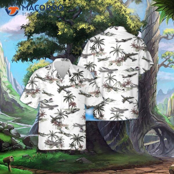 The U.s. Air Force Boeing Kc-135 Stratotanker Hawaiian Shirt.